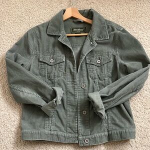 Eddie Bauer green corduroy jacket
